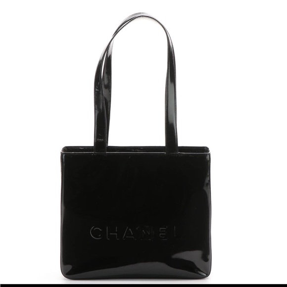 Extremely rare, vintage, black pattern, leather Chanel bag - Picture 2 of 10